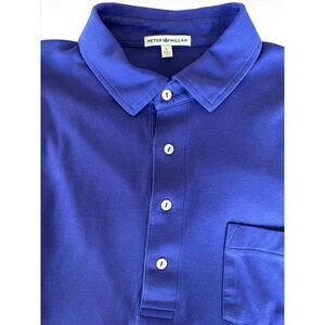 Peter Millar Men's Golf Polo Purple Short Sleeve Tee Size L